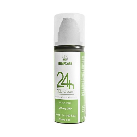 Αντιρυτιδική Κρέμα Προσώπου 24H – HEMPCARE 50ml (500mg CBD)
